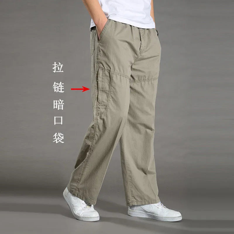 Cotton Cargo Pants Summer Sweatpants