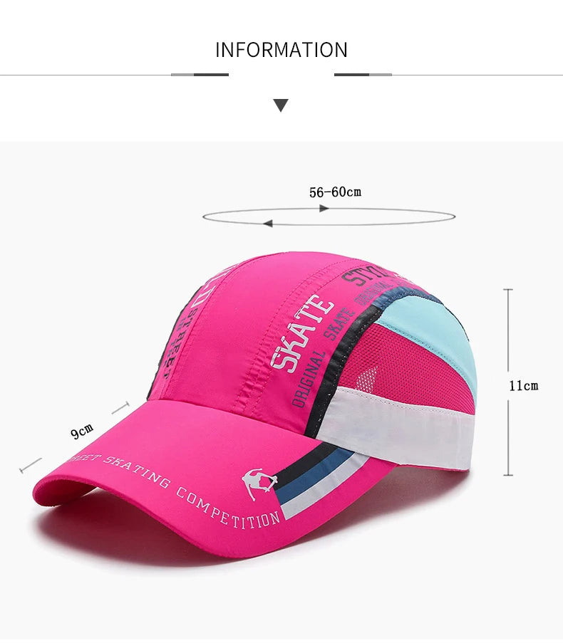 Quick Drying Thin Breathable Baseball Cap