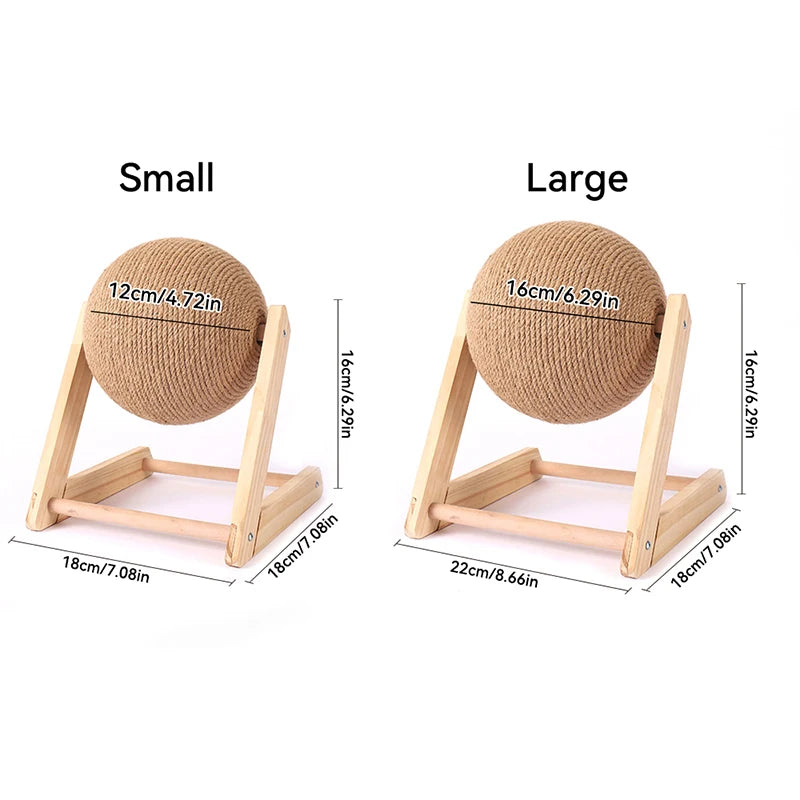 Cat Scratching Ball Toy Kitten Sisal Rope