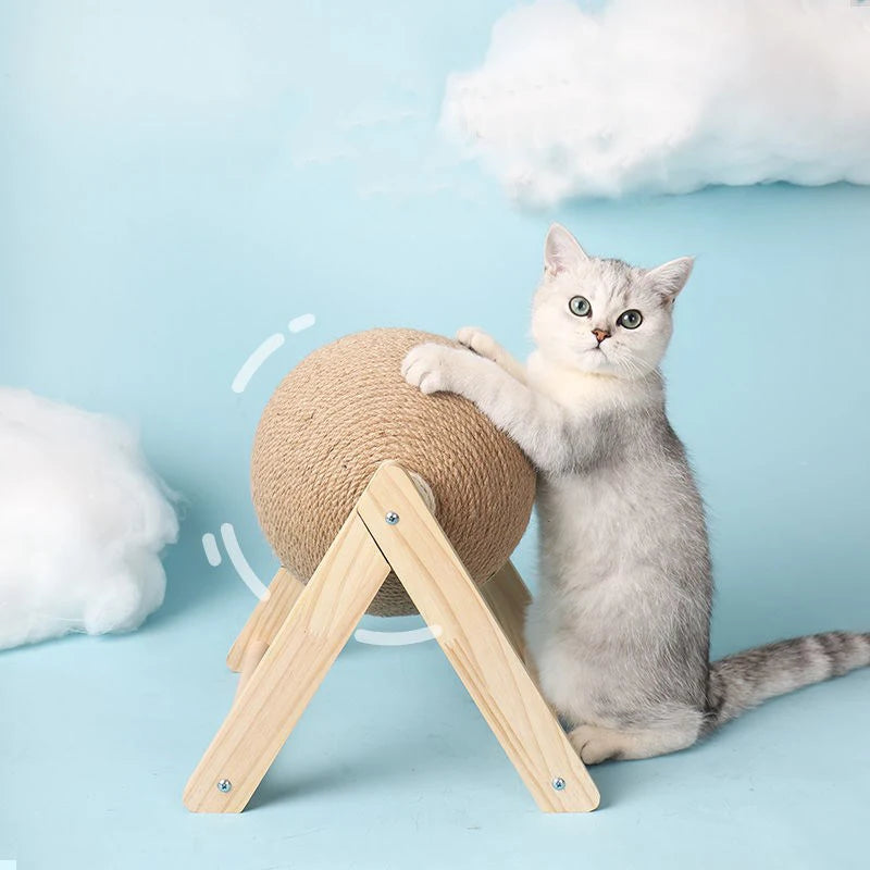 Cat Scratching Ball Toy Kitten Sisal Rope