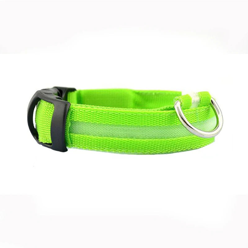LED Leopard Print Glowing Dog Collar – Adjustable & Rechargeable