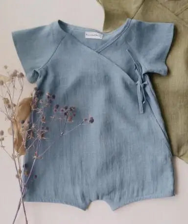 Linen Cotton Baby Boys Rompers