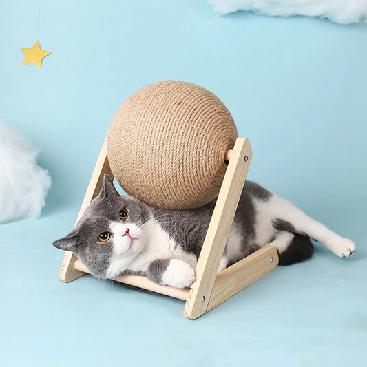 Cat Scratching Ball Toy Kitten Sisal Rope