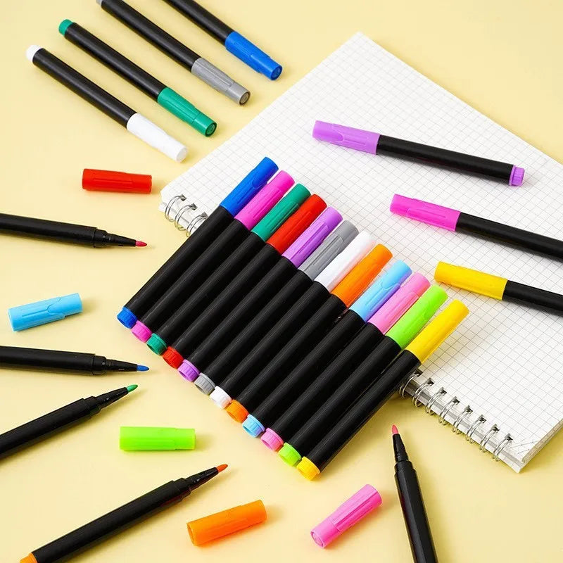 LED Luminous Blackboard Pen 12-color Erasable Liquid Colored Pen