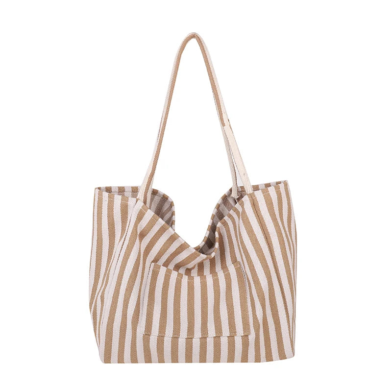 Luxury Striped Shoulder Bag