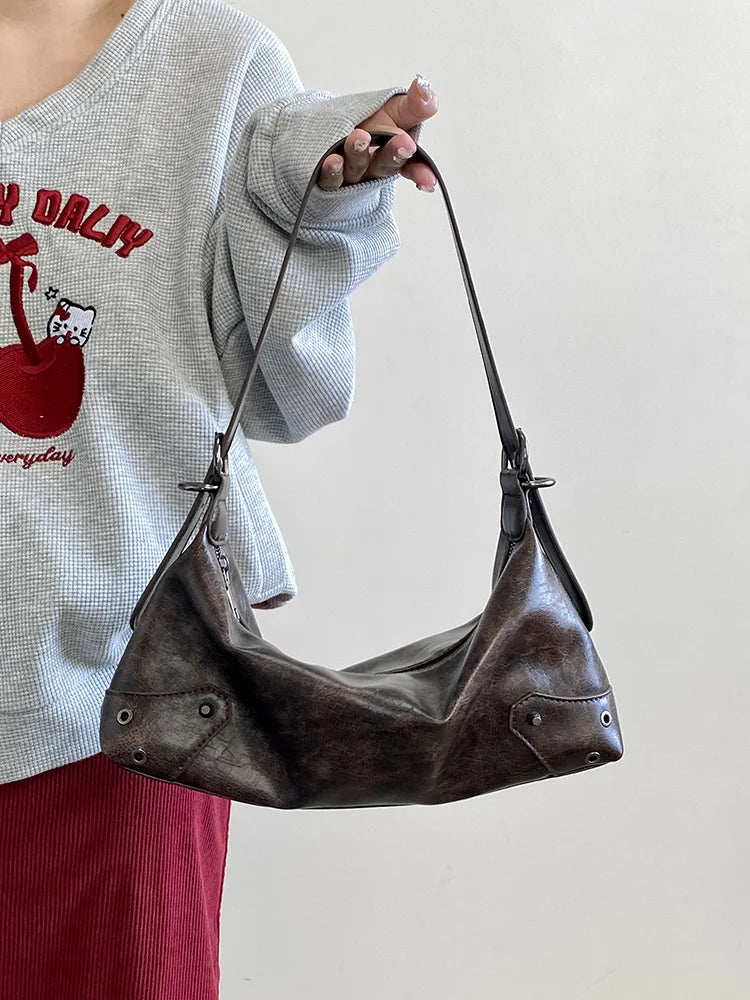 Spicy Girl Y3K Wasteland Leather Bag