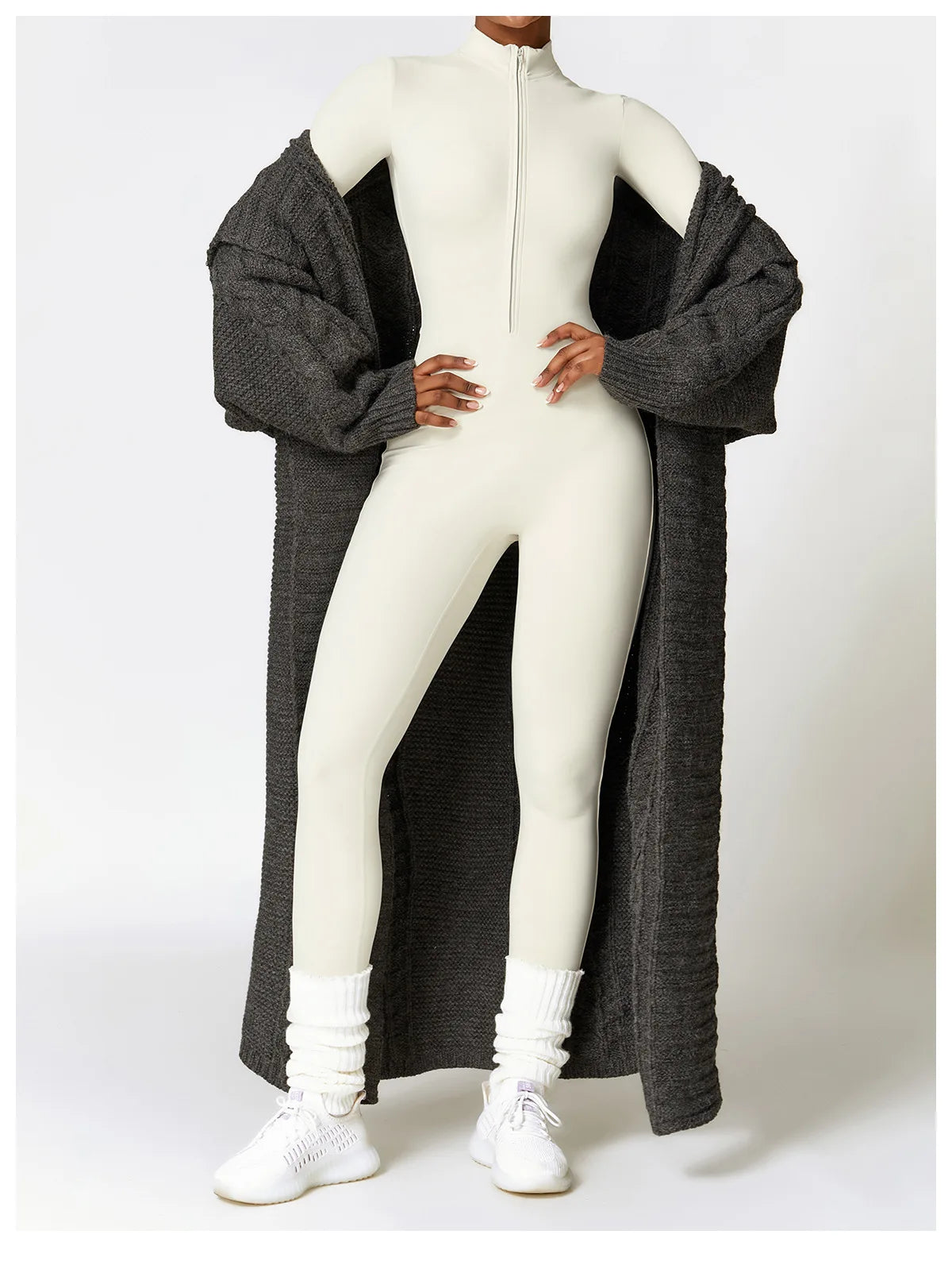 Zipper Yoga Rompers Jumpsuit