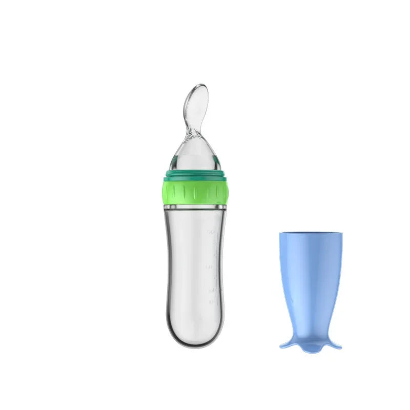 Squeeze Spoon Milk Feeding Bottle