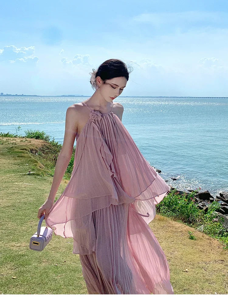 Fairy Shore – 2pc Beach Vacation Dress