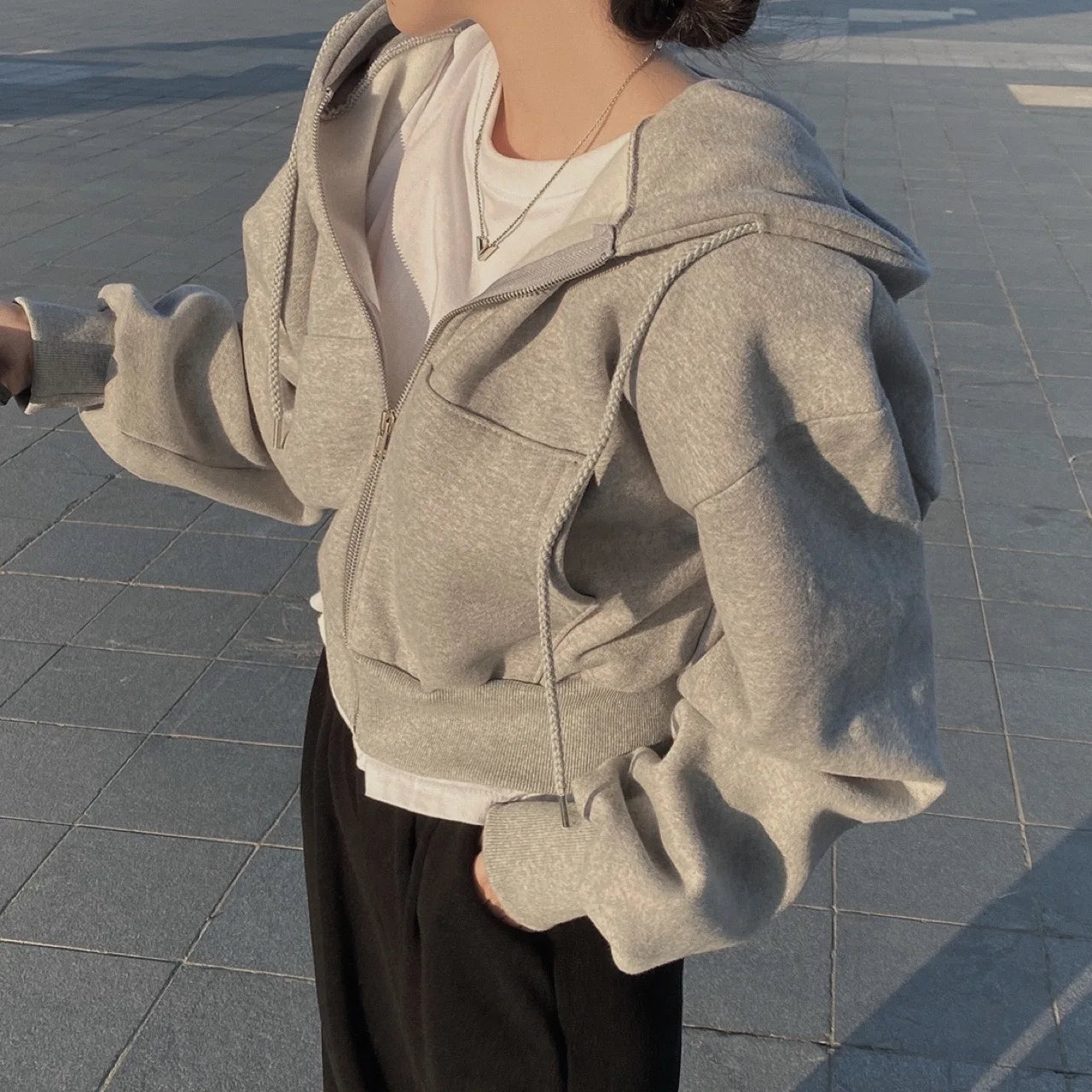 Casual Hood Sweatshirt