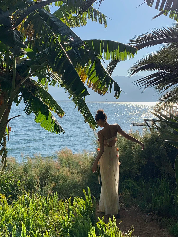 Boho Glow – Elegant Vacation Maxi Dress