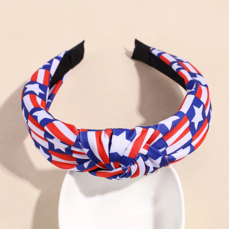 USA Fourth of July Flag Print Headband