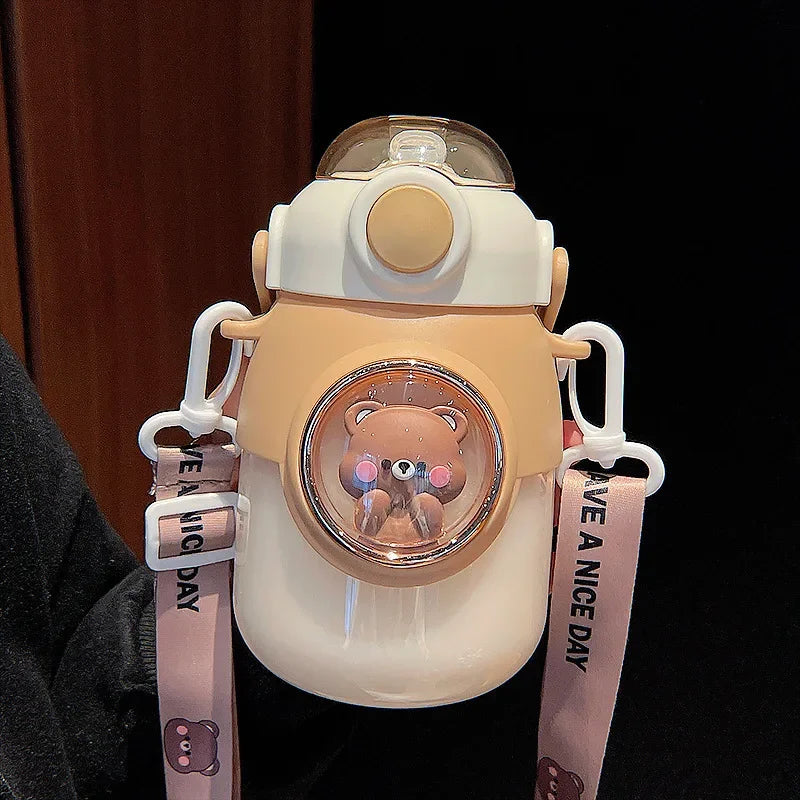 Kids Water Bottles With Straw / 820ml