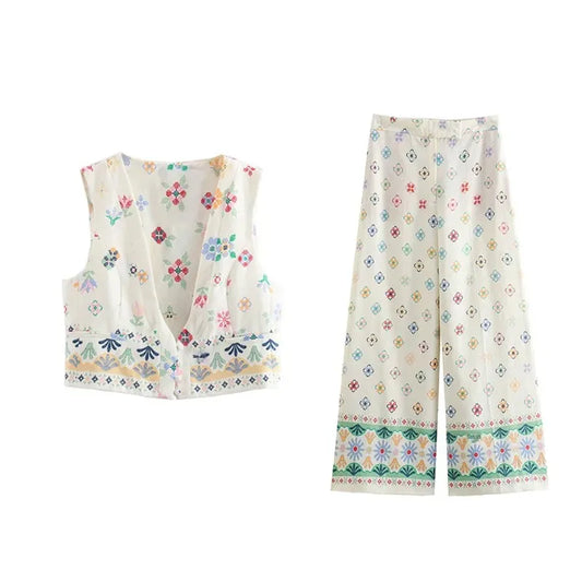 Floral Elegance – Backless Lace-Up Maxi Dress