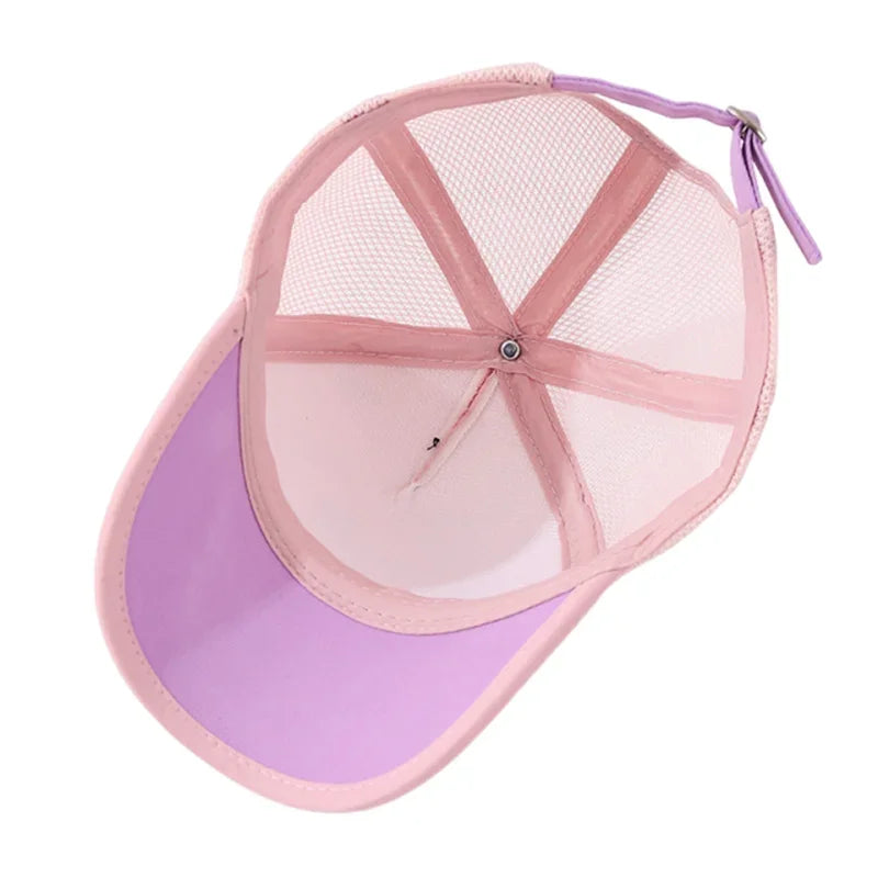 Anime Cartoon Sanrio Kuromi Caps 2-8 Years Kids Mesh Hat