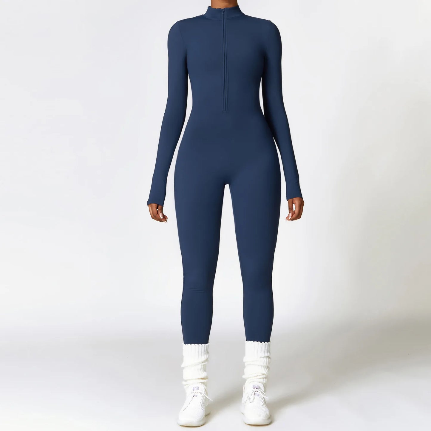 Zipper Yoga Rompers Jumpsuit
