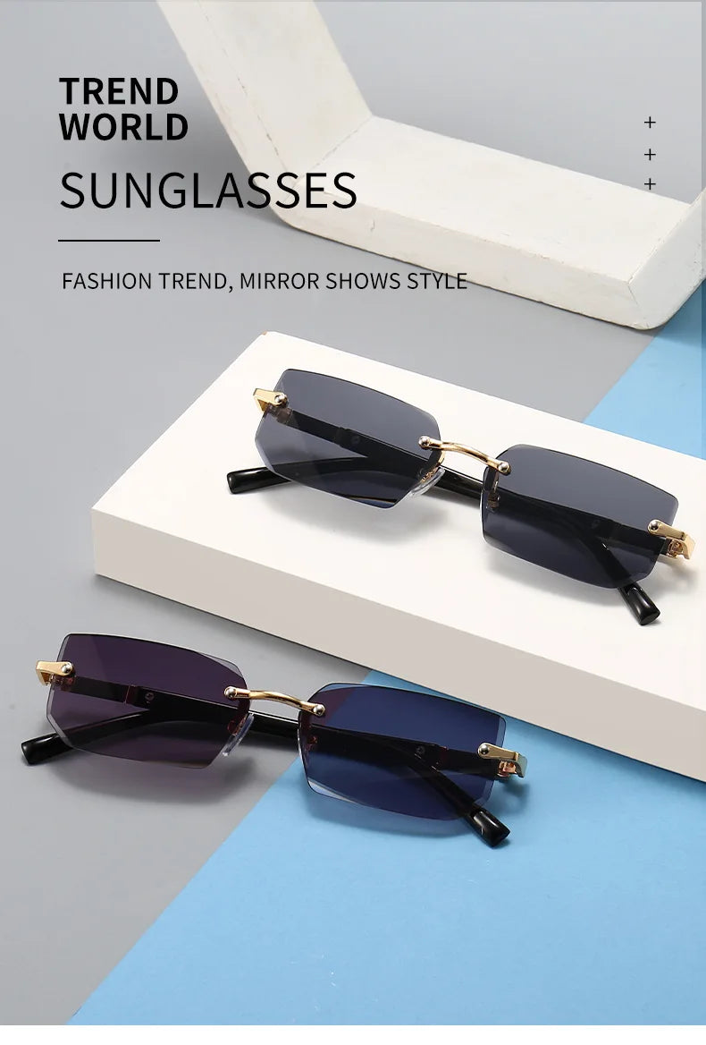 Rimless Travel Sunglasses
