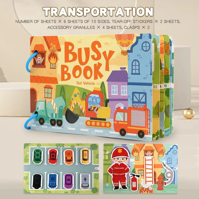 Montessori Baby Busy book Early Learning Education Toy