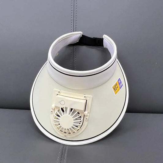 Large Brim USB Charging Sun Protection Fan Hat