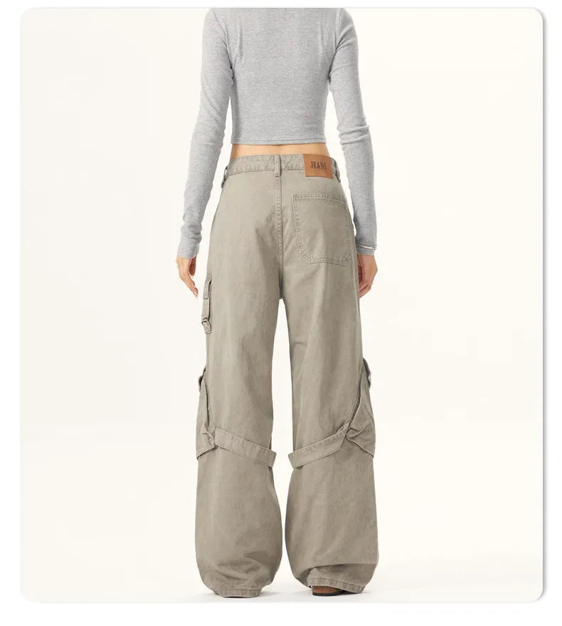 American Retro Casual Wide Leg Pants