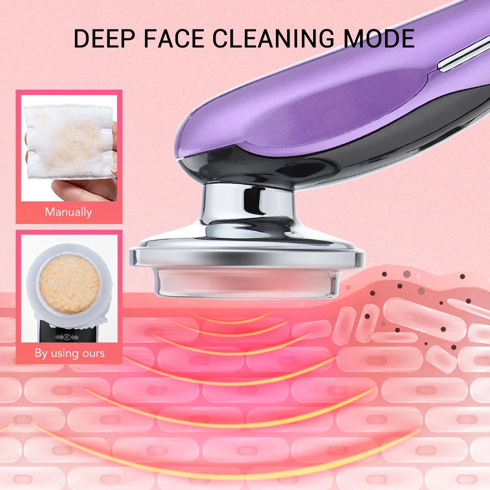 7 in 1 RF EMS Wrinkle Removal Face Lift Multifunction Facial Massager Skin Care