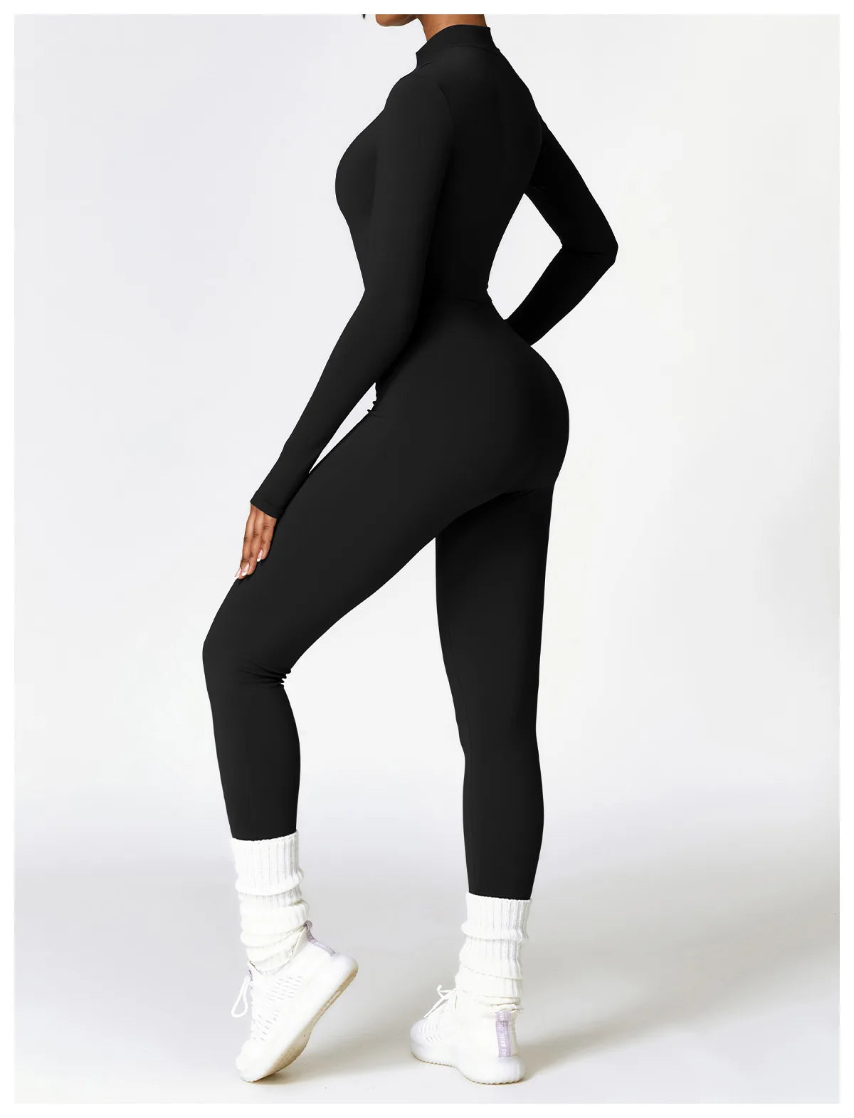 Zipper Yoga Rompers Jumpsuit