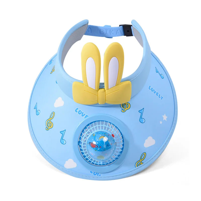 UV Protection Charging Fan Cap