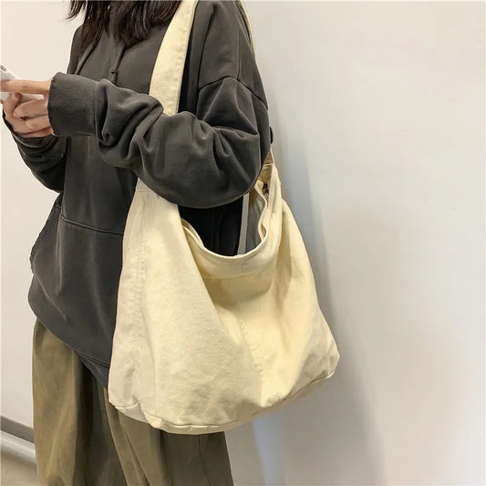 Trendy Canvas School Tote