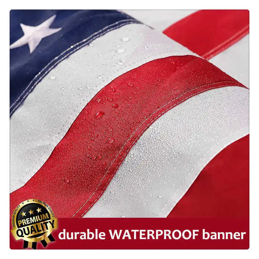 Oxford Nylon American Flag Embroidered Stars
