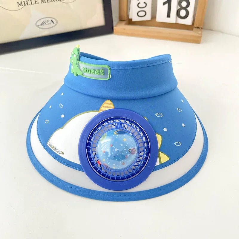 Children's Girls Boys Sun Protection Fan Hat
