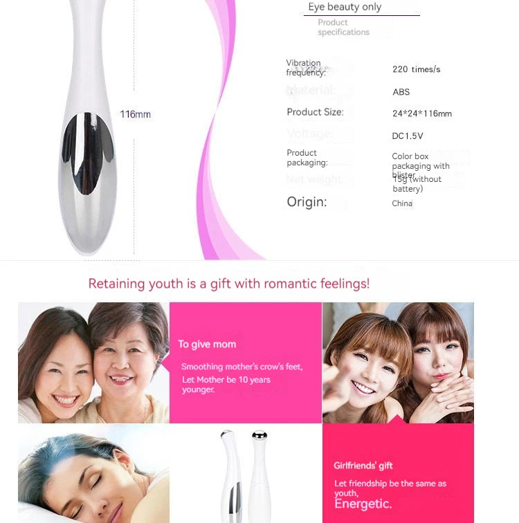 Home Electric Eye Massager β Anti-Fatigue, Reduce Puffiness & Fine Lines, Skin Care Eye Therapy Device
