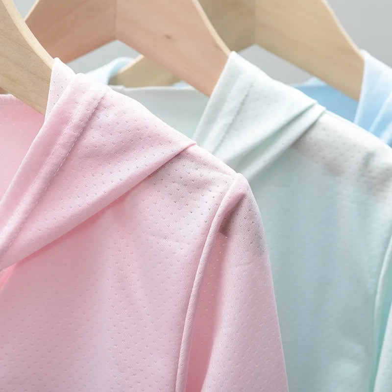 Kids Thin Ice Silk Sunscreen Hoodie