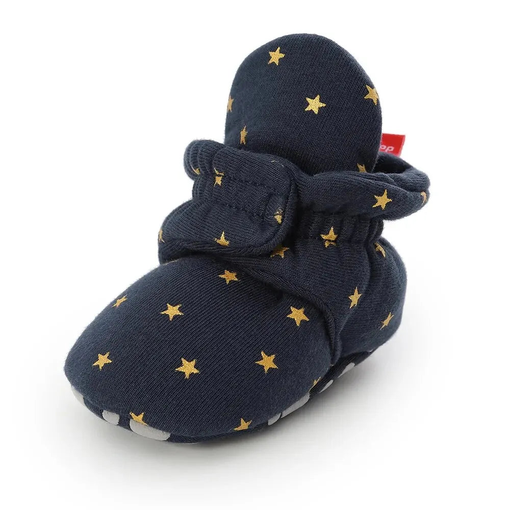 Toddler First Walkers Booties Cotton Comfort Soft Anti-slip Warm Infant Baby Boy Girl Shoes