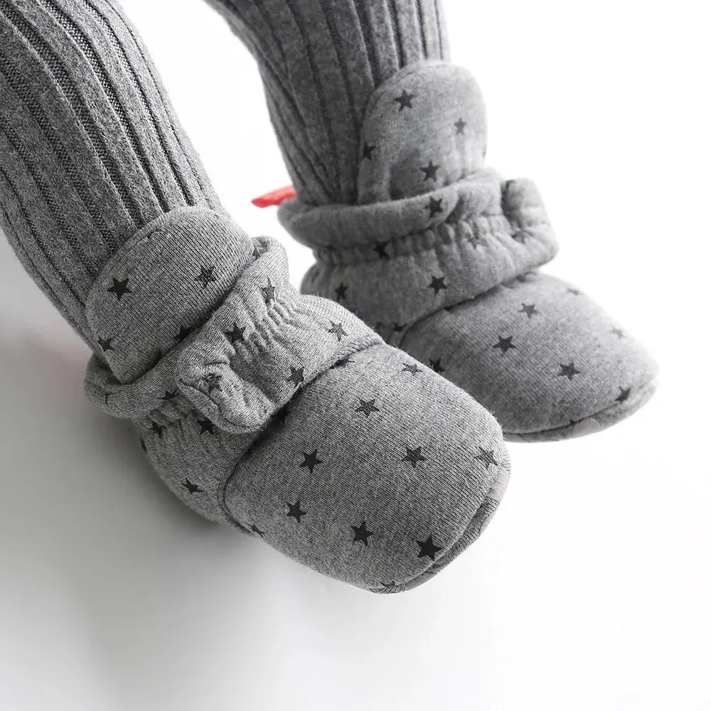 Toddler First Walkers Booties Cotton Comfort Soft Anti-slip Warm Infant Baby Boy Girl Shoes
