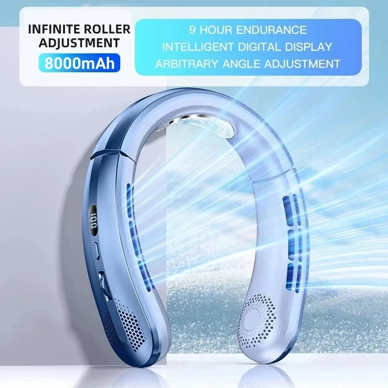 USB Portable Mini Neck Fan 8000mAh