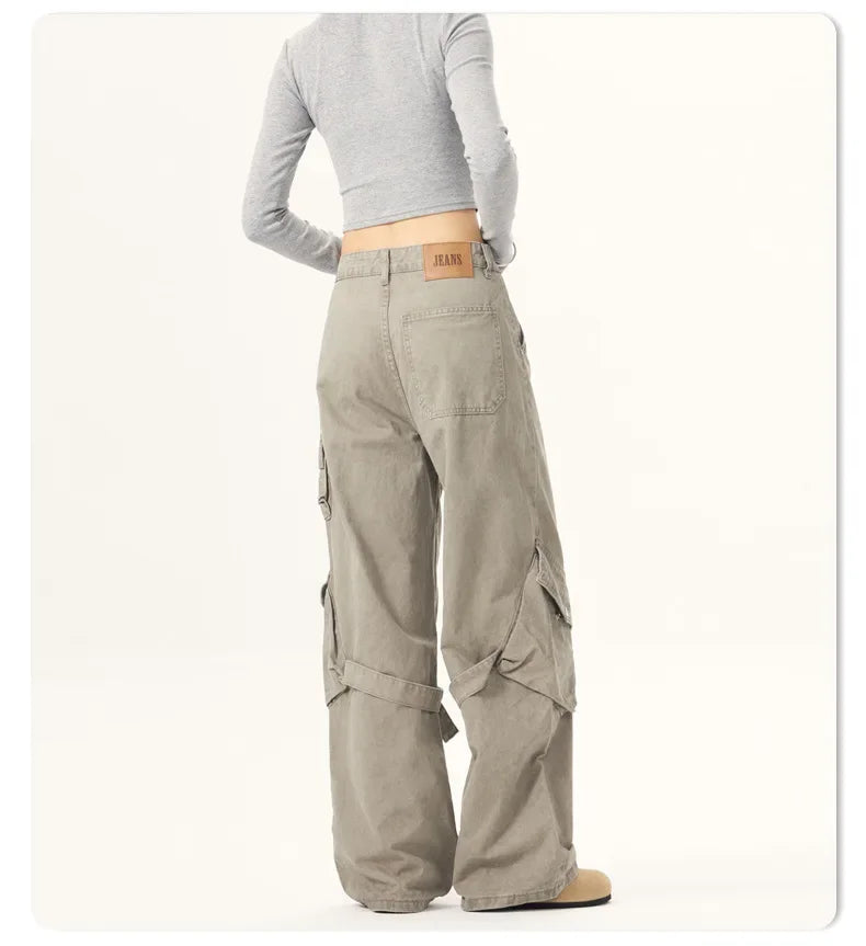 American Retro Casual Wide Leg Pants