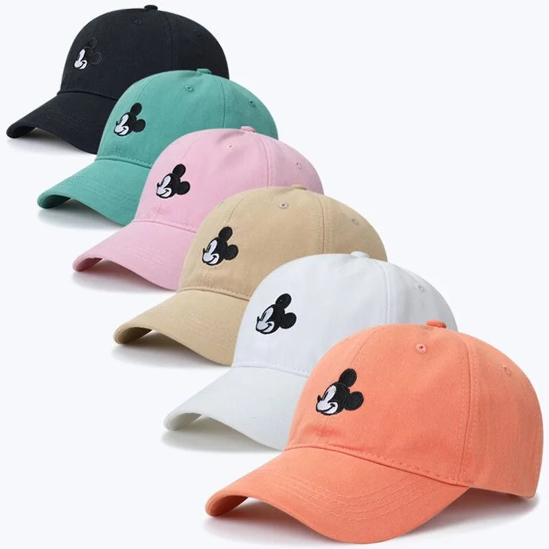Unisex Cap Mickey Cartoon Cotton Cap For Men Women StreetWear