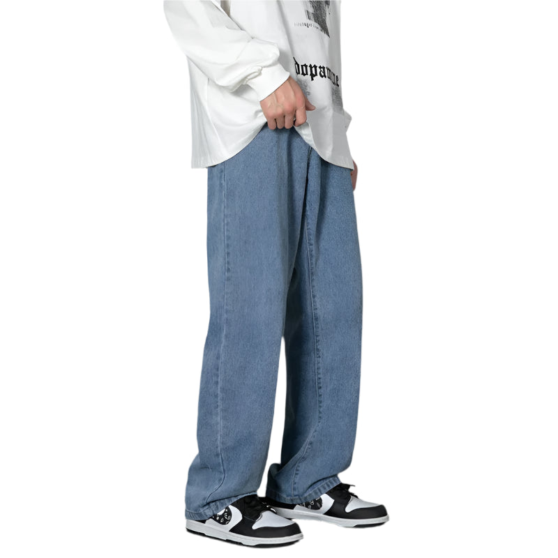 Straight Denim Wide-leg Jeans