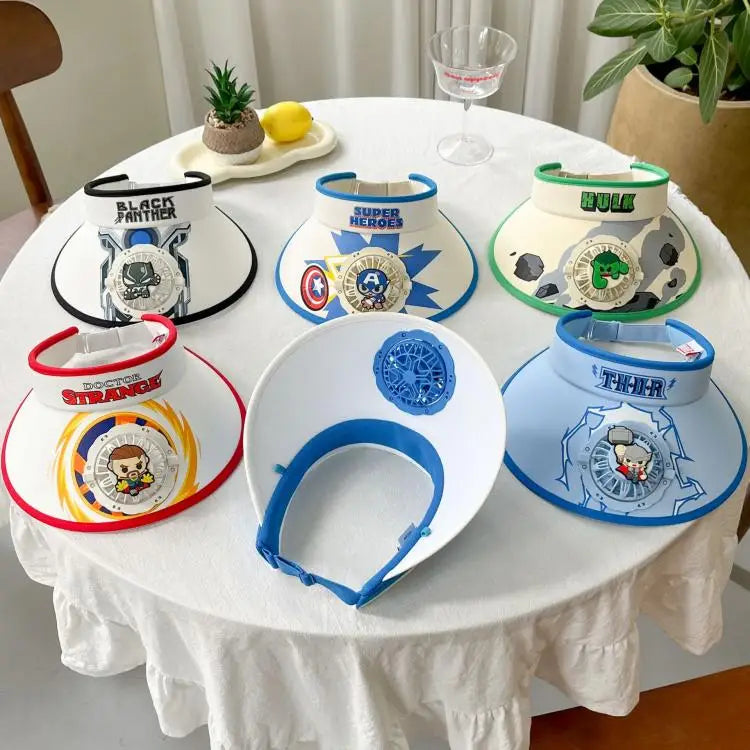 Disney Kids Cooling USB Chargeable Sun Protection Fan Hat
