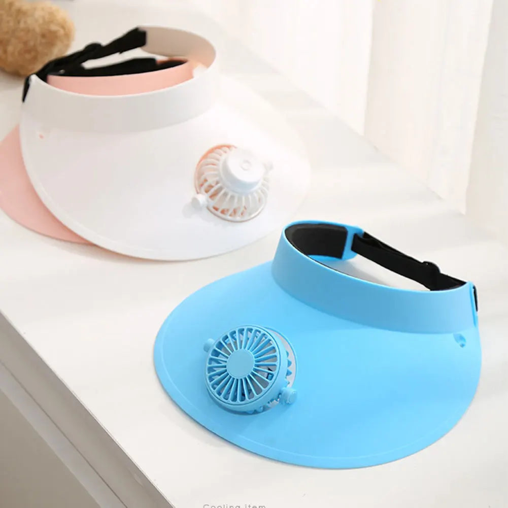 UPF50+ Solar & Chargeable Fan Hat