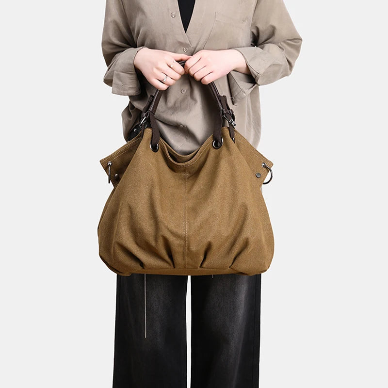 Vintage Large Capacity Tote Bag