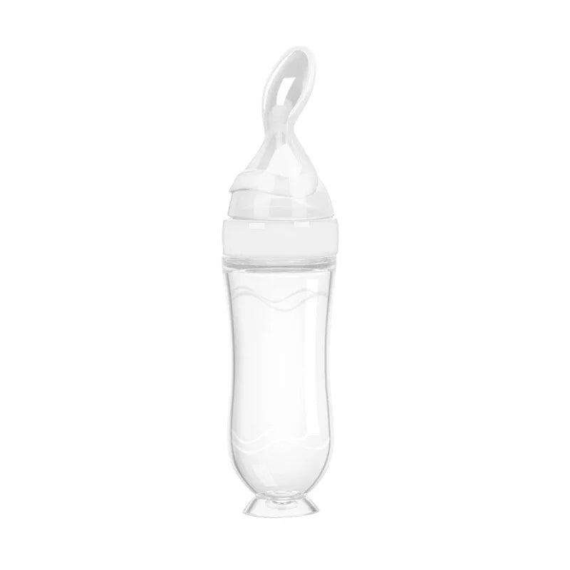 Squeeze Spoon Milk Feeding Bottle