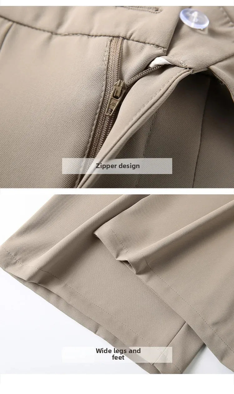 Korean Style Wide Leg Suit Pants