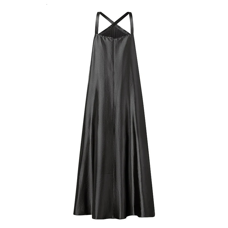 Moonlight Flow – Backless Long Robe Dress