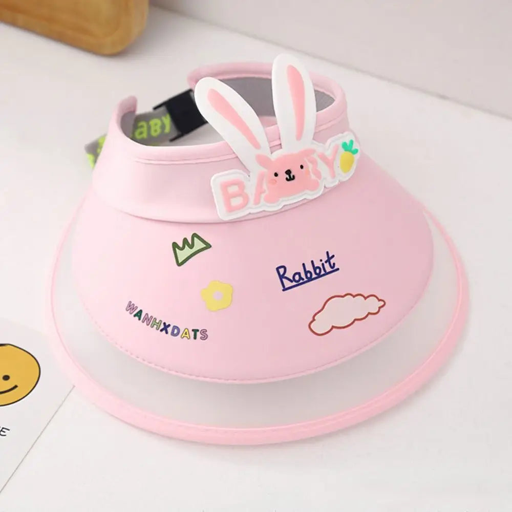 Rabbit Ear Empty Top Fan Hat USB Rechargeable