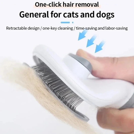 Pet Hair Remover Self Cleaning Brush