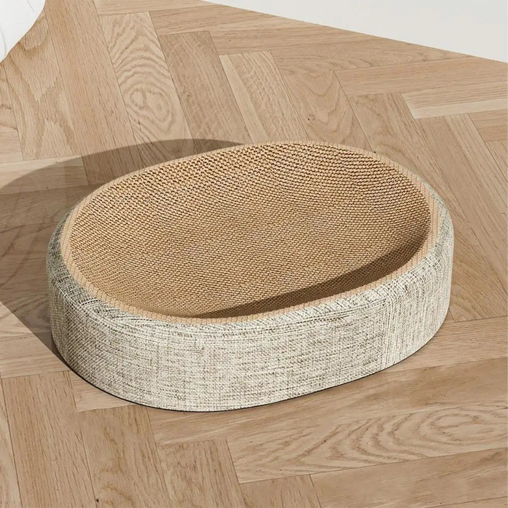 Oval Shaped Sisal Scratch Pad For Cats