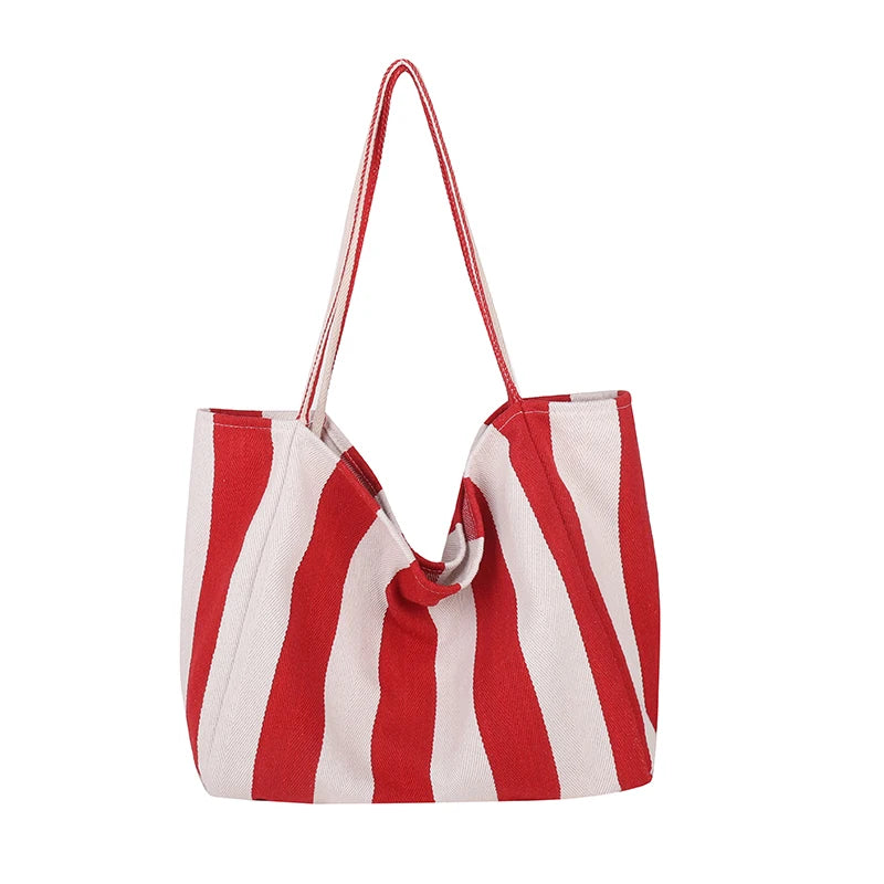 Luxury Striped Shoulder Bag