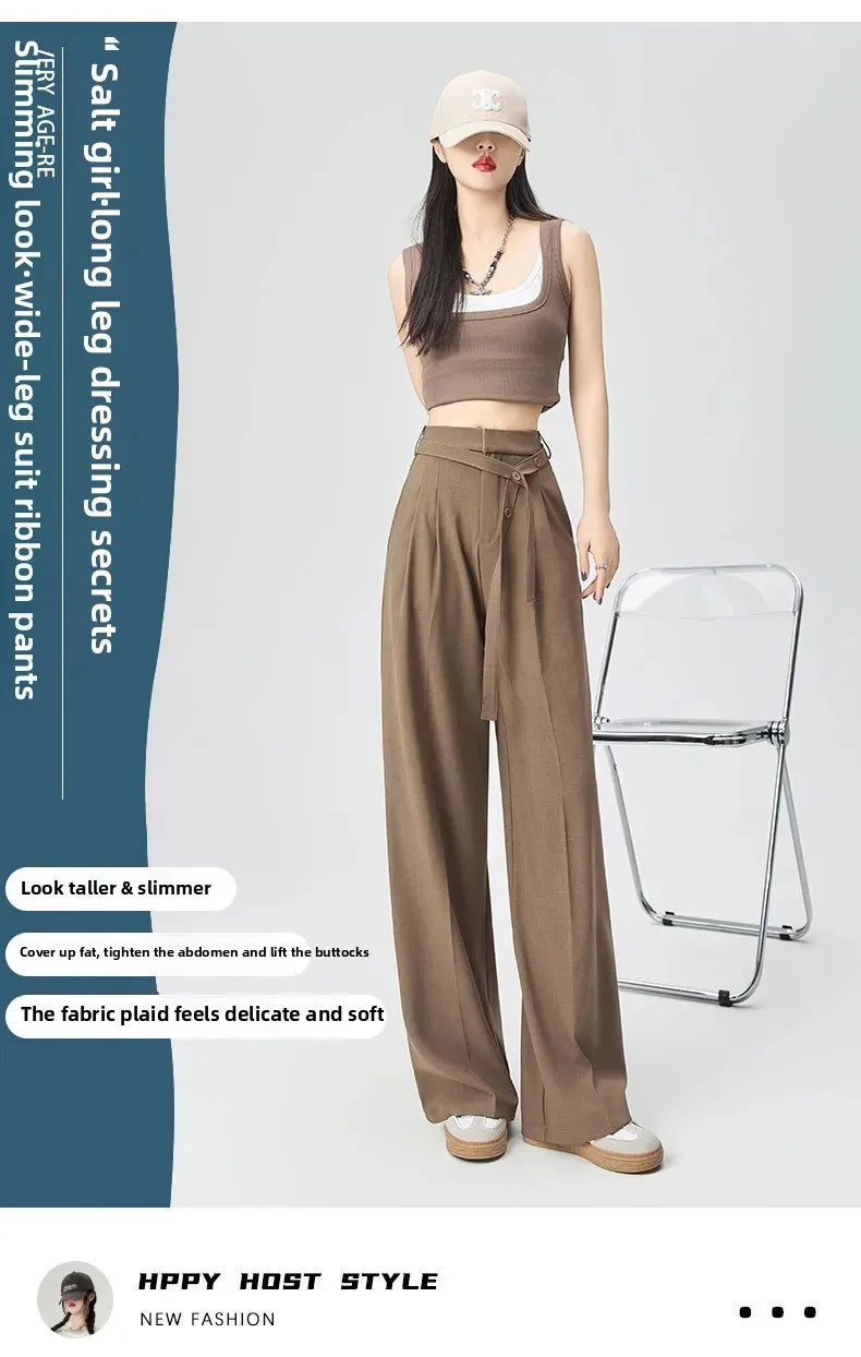 Women's Loose Drapey Suit Pants