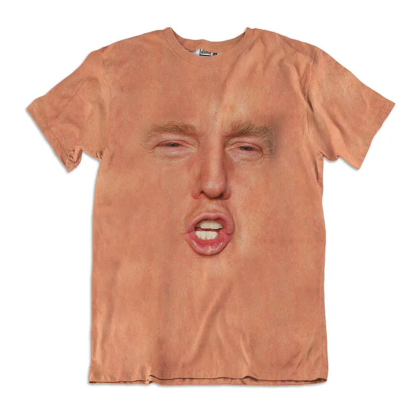 2025 Donald Trump Face Print T-shirt